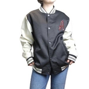Jacket Varsity Bomber jacket Black white colors  Unisex AEROPOSTALE